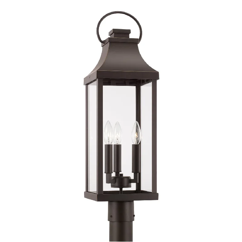Recessed lights for libraries to provide focused reading lightBradford 3-Light Outdoor Post Lantern in Oiled Bronze Recessed lights for libraries to provide focused reading lightBradford 3-Light Outdoor Post Lantern in Oiled Bronze