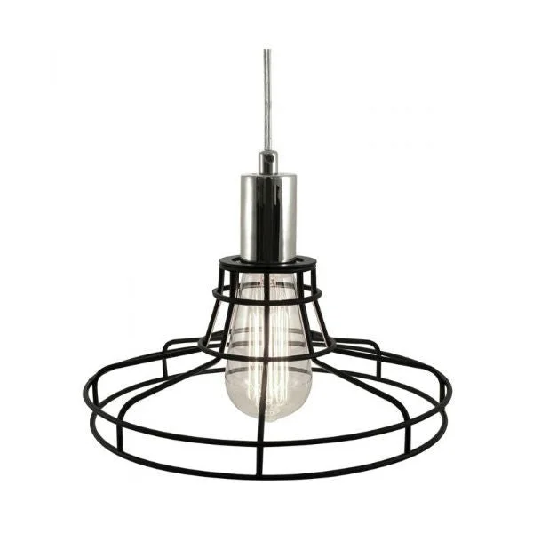 Vintage inspired LED Edison light bulbsEdison Pendant Lamp with Black Metro Style Cage Vintage inspired LED Edison light bulbsEdison Pendant Lamp with Black Metro Style Cage