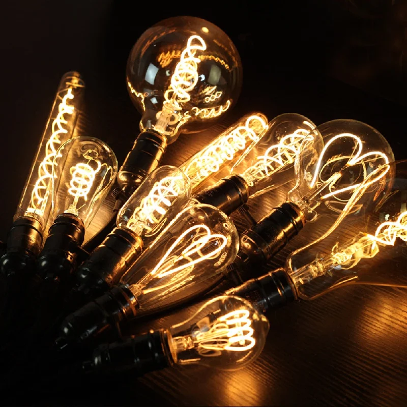 Low wattage Edison light bulbs for ambianceBlown Glass Dimmable LED Edison Filament Light Bulbs Low wattage Edison light bulbs for ambianceBlown Glass Dimmable LED Edison Filament Light Bulbs
