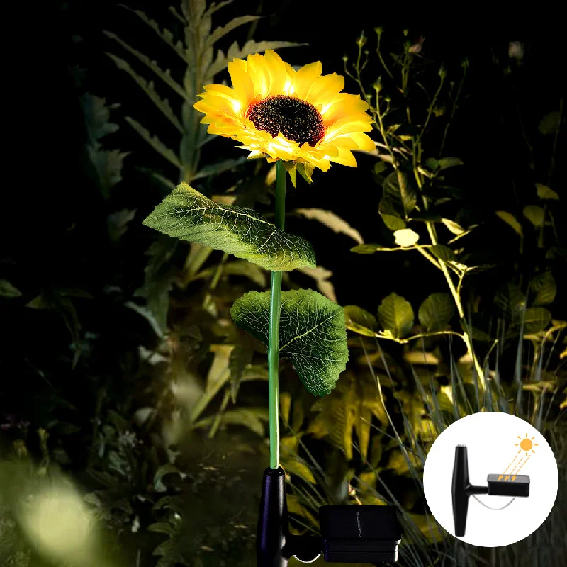 Fairy String Lights for Bedroom DecorSolar Powered Sunflower Flowers Lights(2 Packs)