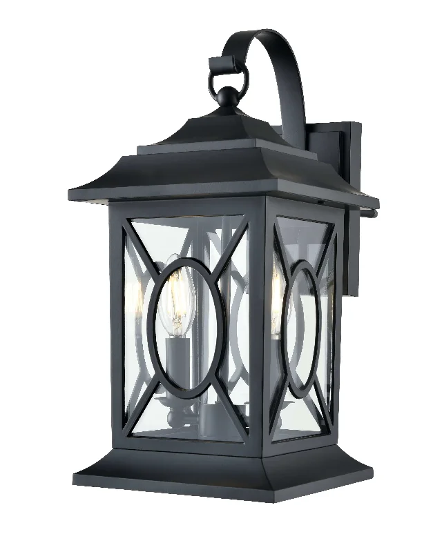 Industrial Lighting for Electronics ManufacturingAllbert Outdoor Wall Sconce - Powder Coated Black - Clear Glass - 10.36in. Extension - E12 Candelabra Base Industrial Lighting for Electronics ManufacturingAllbert Outdoor Wall Sconce - Powder Coated Black - Clear Glass - 10.36in. Extension - E12 Candelabra Base