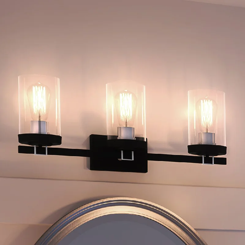 Waterproof Industrial Lighting for Wet AreasUEX2602 Luxe Industrial Bath Light 9''H x 22''W, Polished Chrome & Charcoal Finish, Hampton Collection Waterproof Industrial Lighting for Wet AreasUEX2602 Luxe Industrial Bath Light 9''H x 22''W, Polished Chrome & Charcoal Finish, Hampton Collection
