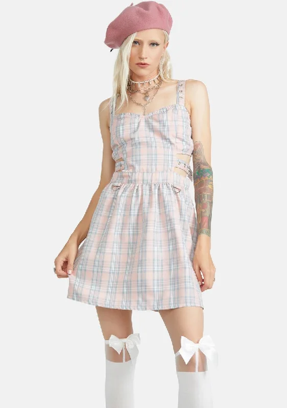 Baby Not So Innocent Plaid Mini Dress