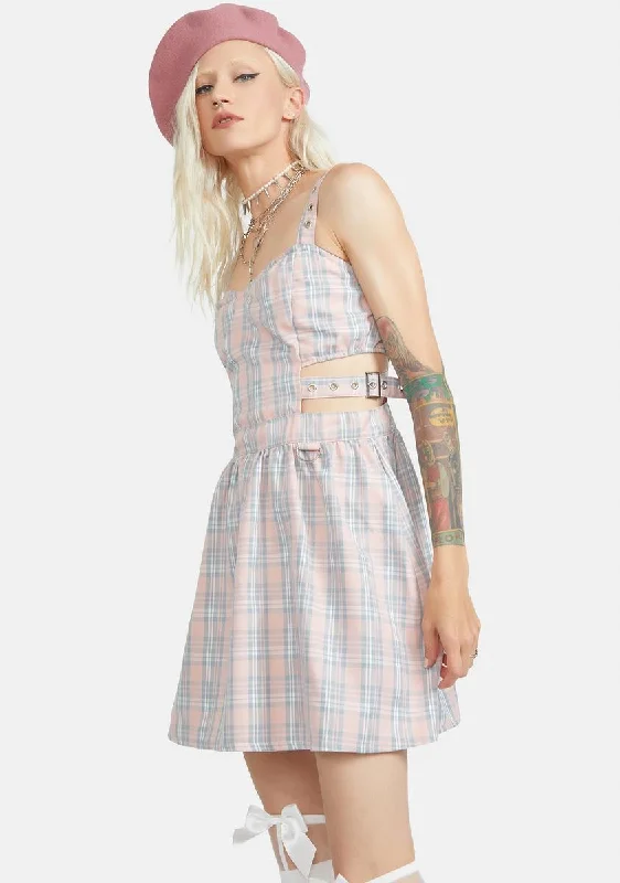 Baby Not So Innocent Plaid Mini Dress