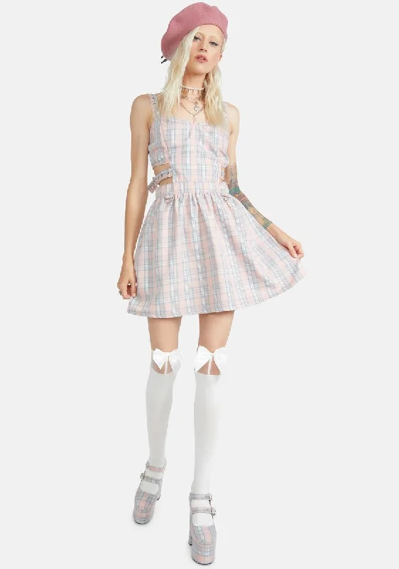 Baby Not So Innocent Plaid Mini Dress