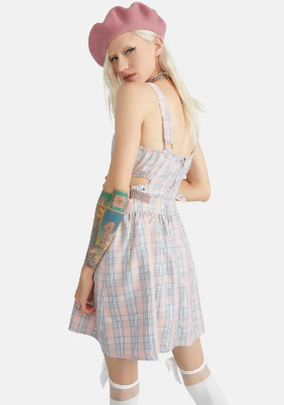 Baby Not So Innocent Plaid Mini Dress