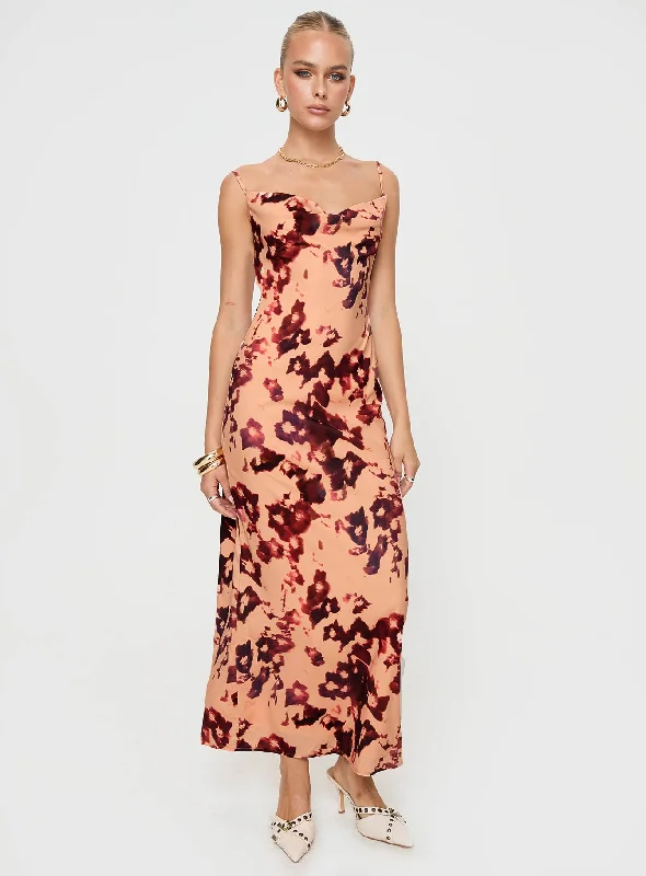 Gracele Maxi Dress Pink Floral