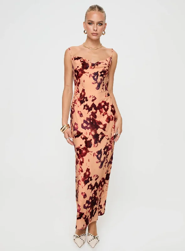 Gracele Maxi Dress Pink Floral