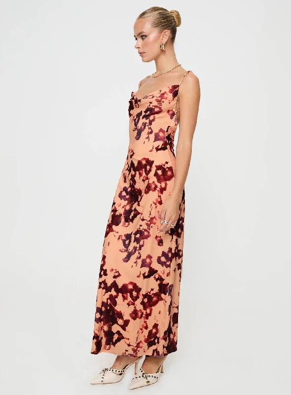 Gracele Maxi Dress Pink Floral