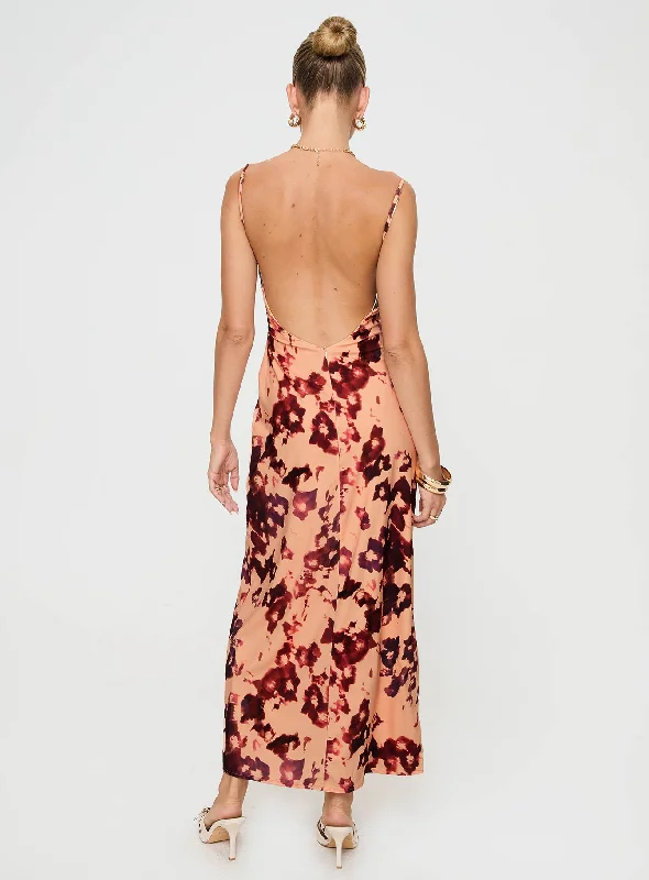 Gracele Maxi Dress Pink Floral