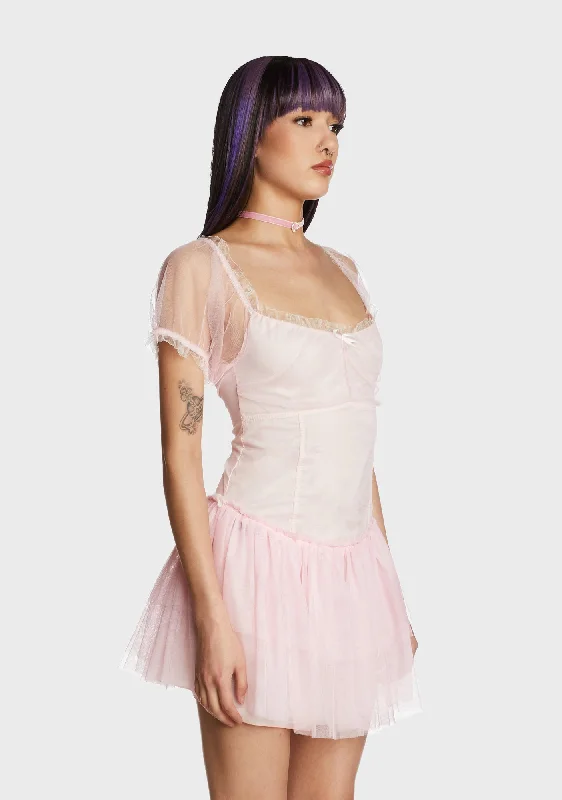 Leaps N' Bounds Mini Dress - Pink