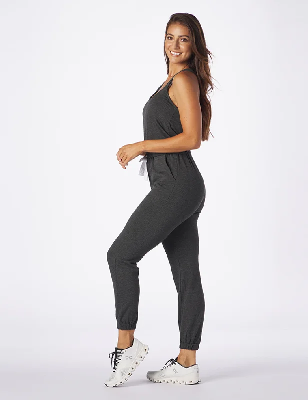 Leisure Jumpsuit: Charcoal Heather