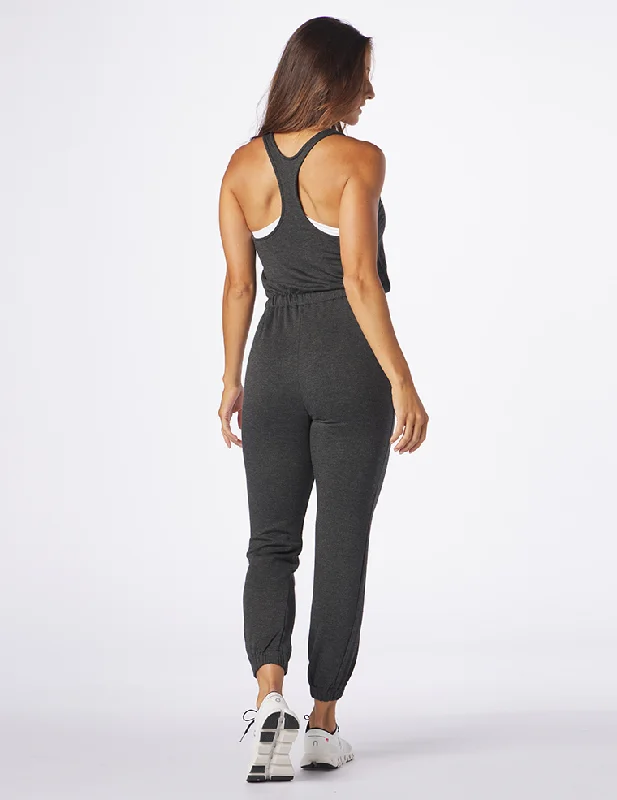 Leisure Jumpsuit: Charcoal Heather