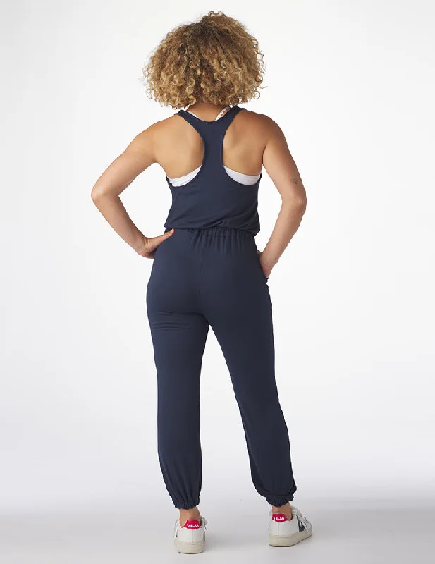 Leisure Jumpsuit: Indigo