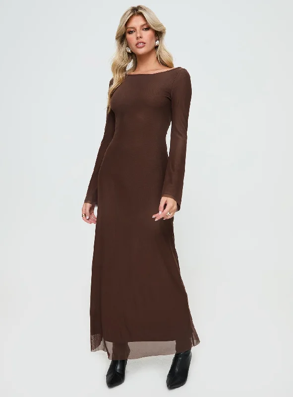 Lukea Maxi Dress Chocolate