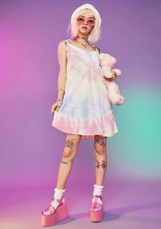 Name Of The Game Tie Dye Swing Dress