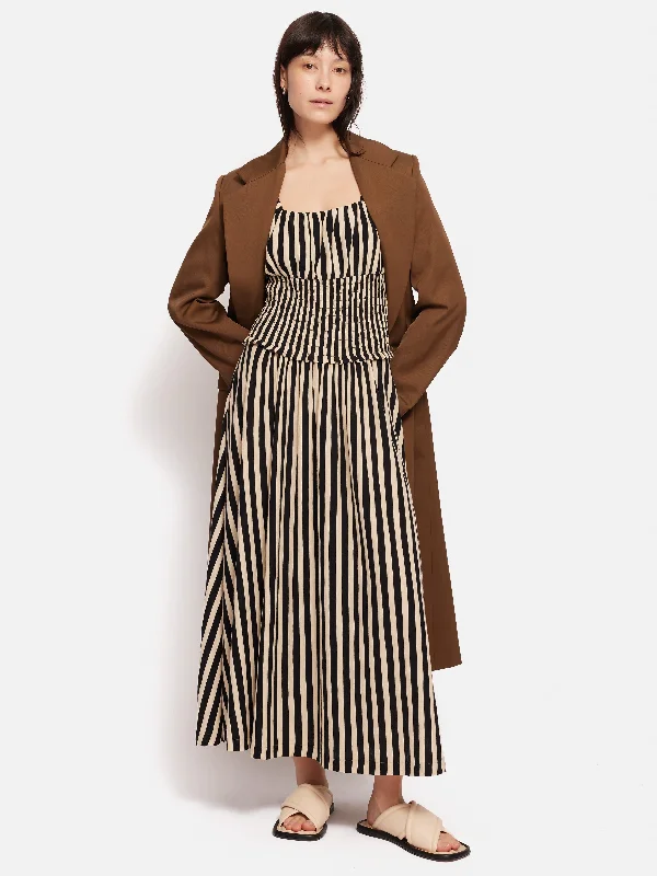 Stripe Jersey Dress | Black