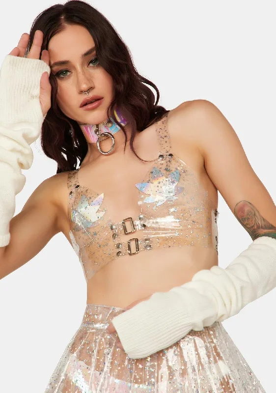 Icy Chasing Starlight Vinyl Bustier