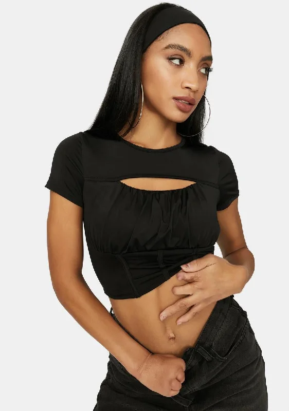 Ink Call Ya Later Corset Bra Crop Top