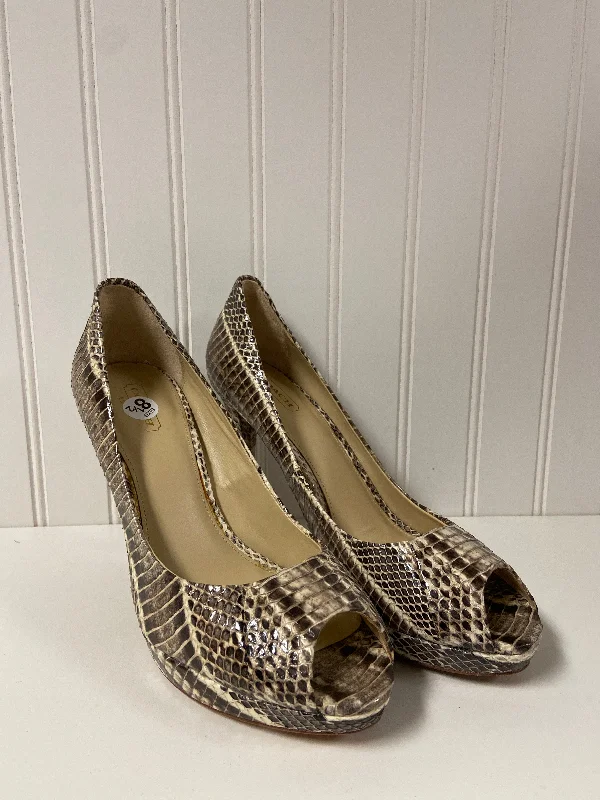 Snakeskin Print Sandals Designer Coach, Size 8.5