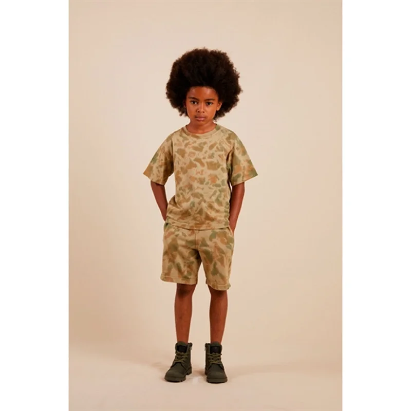 Finger In The Nose Dunk Khaki Tie & Dye Bermuda Shorts