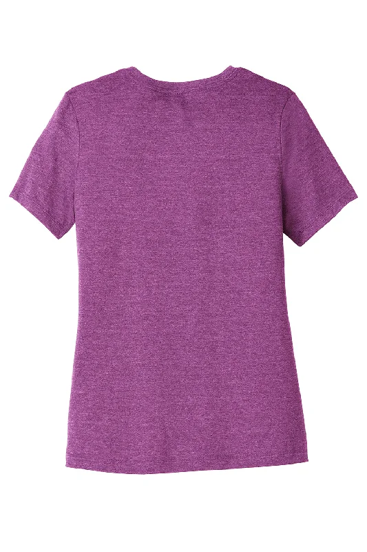 Bella + Canvas Womens CVC Short Sleeve Crewneck T-Shirt - Heather Magenta