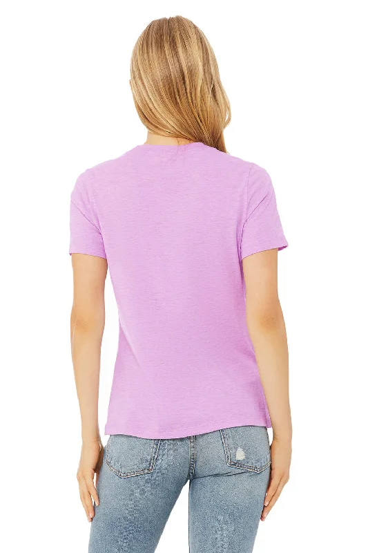 Bella + Canvas Womens CVC Short Sleeve Crewneck T-Shirt - Heather Prism Lilac