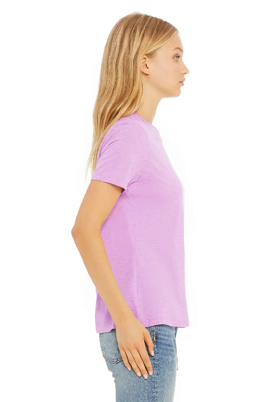 Bella + Canvas Womens CVC Short Sleeve Crewneck T-Shirt - Heather Prism Lilac