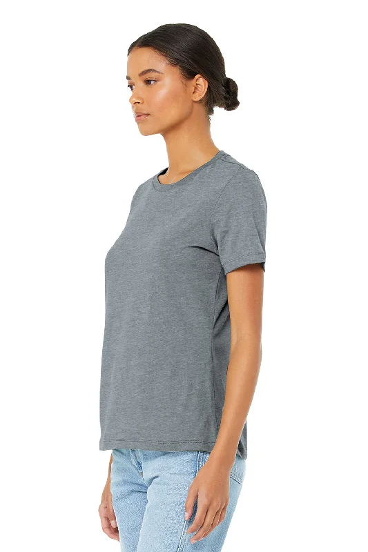 Bella + Canvas Womens Relaxed Jersey Short Sleeve Crewneck T-Shirt - Athletic Grey