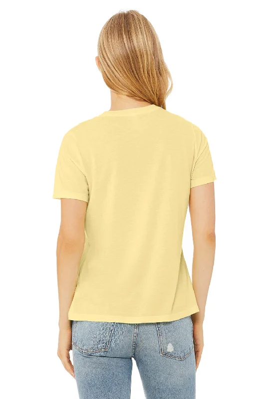 Bella + Canvas Womens Short Sleeve Crewneck T-Shirt - Pale Yellow