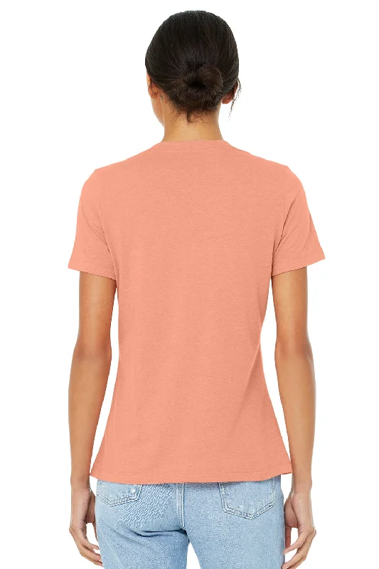 Bella + Canvas Womens Short Sleeve Crewneck T-Shirt - Sunset Orange