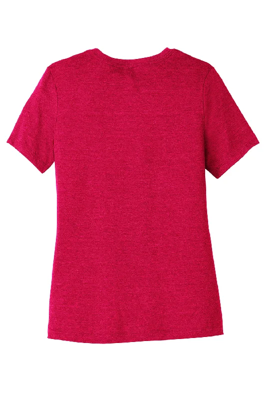 Bella + Canvas Womens CVC Short Sleeve Crewneck T-Shirt - Heather Red