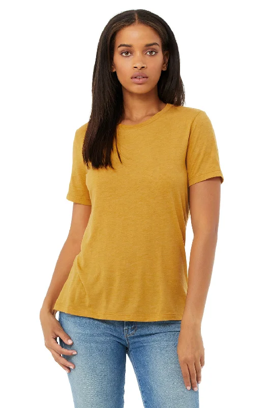 Bella + Canvas Womens Short Sleeve Crewneck T-Shirt - Mustard Yellow