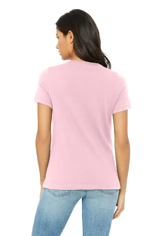 Bella + Canvas Womens Short Sleeve Crewneck T-Shirt - Pink