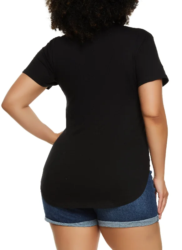 Plus Size Melanin Drip Graphic Tee