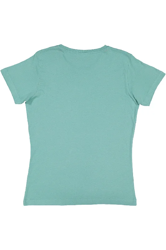 LAT Womens Fine Jersey Short Sleeve Crewneck T-Shirt - Saltwater Green