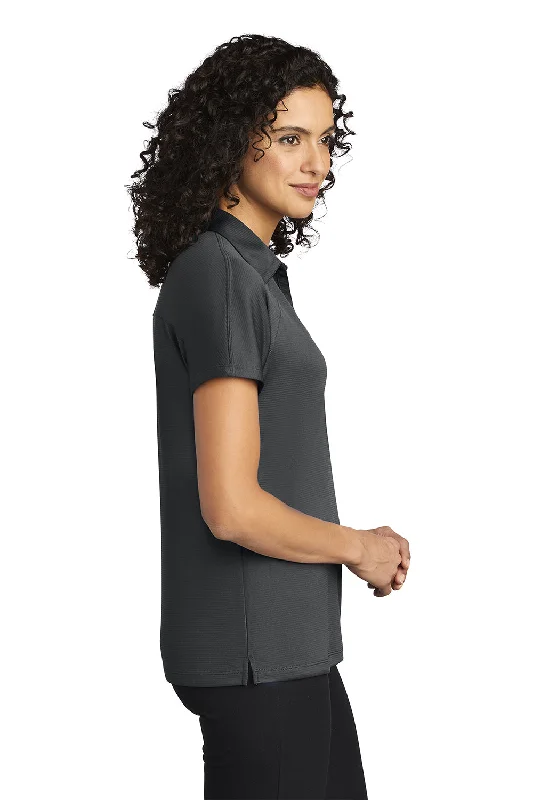 Port Authority Womens Crossover Moisture Wicking Short Sleeve Polo Shirt - Battleship Grey