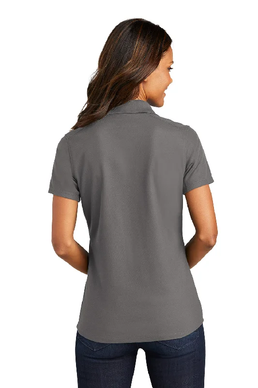 Port Authority Womens EZPerformance Moisture Wicking Short Sleeve Polo Shirt - Sterling Grey