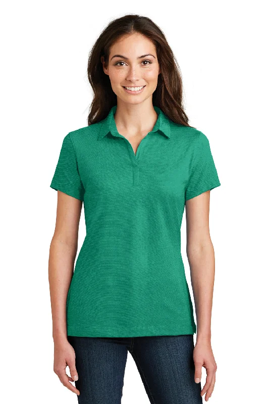 Port Authority Womens Meridian Short Sleeve Polo Shirt - Verdant Green - Closeout