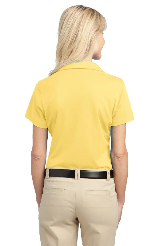 Port Authority Womens Tech Moisture Wicking Short Sleeve Polo Shirt - Splendid Yellow - Closeout