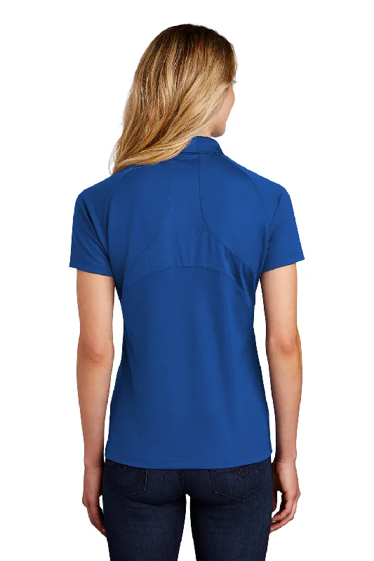 Sport-Tek Womens Dri-Mesh Moisture Wicking Short Sleeve Polo Shirt - Royal Blue