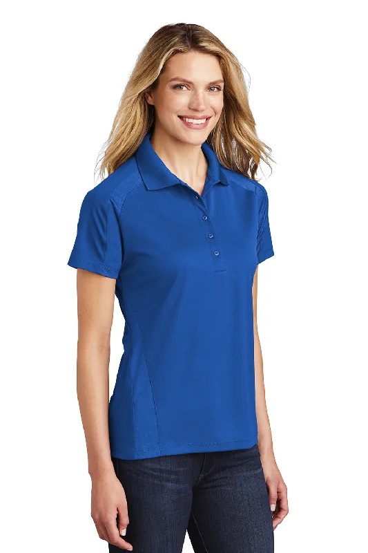 Sport-Tek Womens Dri-Mesh Moisture Wicking Short Sleeve Polo Shirt - Royal Blue