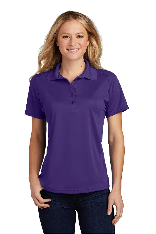 Sport-Tek Womens Dry Zone Moisture Wicking Short Sleeve Polo Shirt - Purple