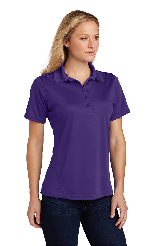 Sport-Tek Womens Dry Zone Moisture Wicking Short Sleeve Polo Shirt - Purple