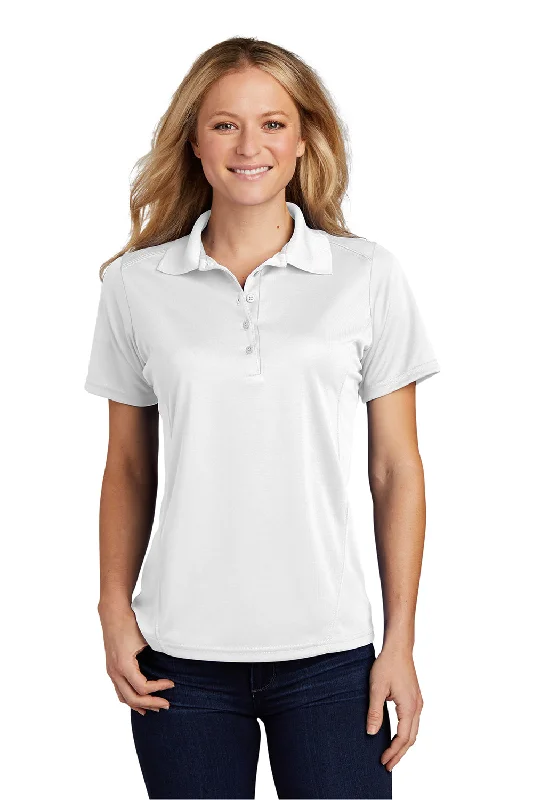 Sport-Tek Womens Dry Zone Moisture Wicking Short Sleeve Polo Shirt - White