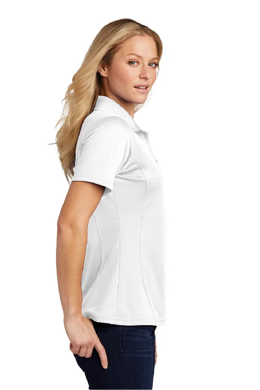 Sport-Tek Womens Dry Zone Moisture Wicking Short Sleeve Polo Shirt - White