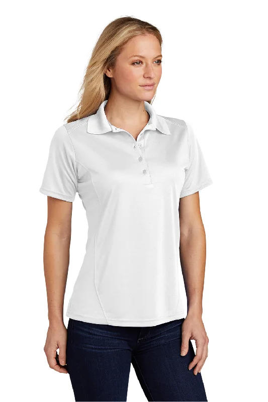 Sport-Tek Womens Dry Zone Moisture Wicking Short Sleeve Polo Shirt - White