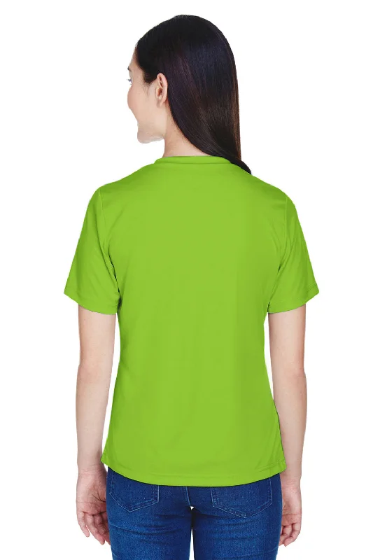 Team 365 Womens Zone Performance Moisture Wicking Short Sleeve V-Neck T-Shirt - Acid Green