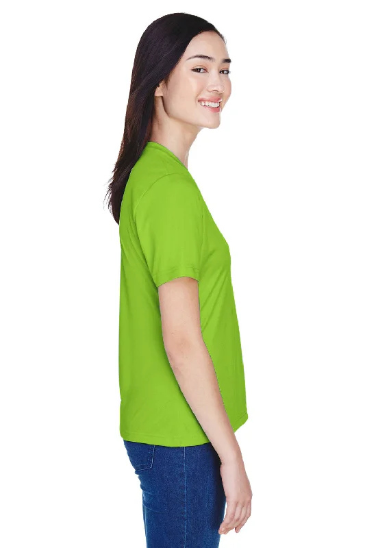 Team 365 Womens Zone Performance Moisture Wicking Short Sleeve V-Neck T-Shirt - Acid Green