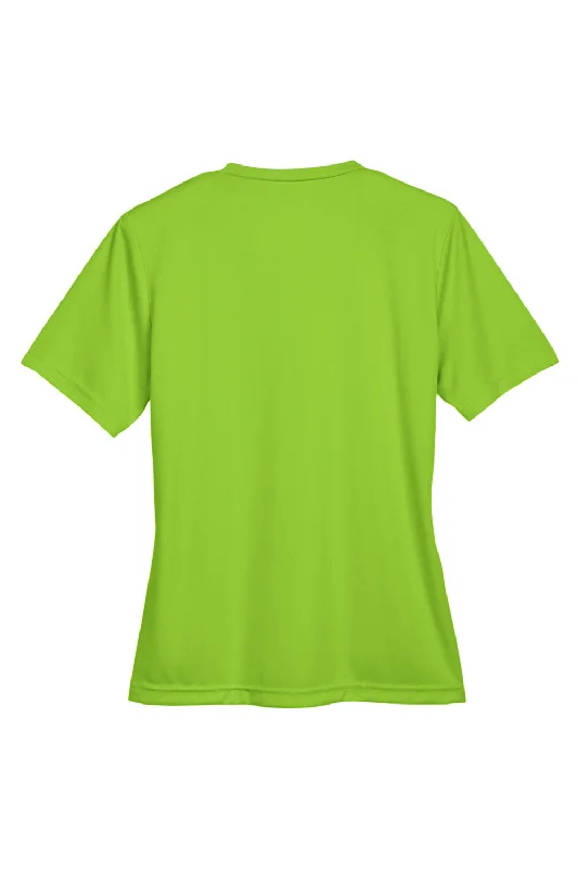 Team 365 Womens Zone Performance Moisture Wicking Short Sleeve V-Neck T-Shirt - Acid Green